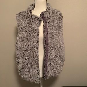 Brand new Vest! NWT pretty color sort of mocha with hint of plum!